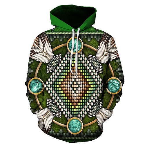 

Inspired by American Indian Totem Hoodie Cartoon Manga Anime Front Pocket Graphic Hoodie For Men's Women's Unisex Adults' 3D Print 100% Polyester Casual Daily