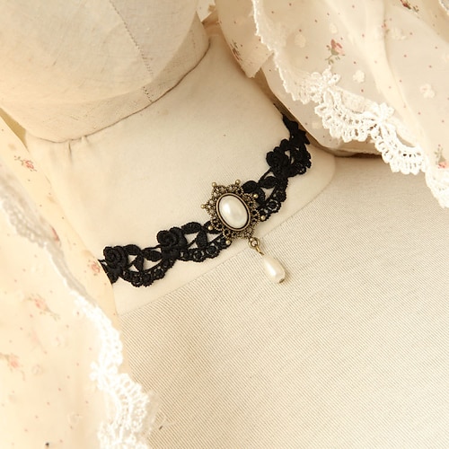 

Tattoo Choker Necklace Necklace Accessories Retro Vintage Punk & Gothic Steampunk Alloy For Goth Girl Cosplay Halloween Carnival Masquerade Women's Costume Jewelry Fashion Jewelry