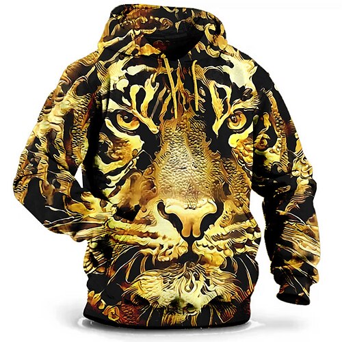 

Per uomo Plus Size Felpa con cappuccio pullover Grande e alto Animali Con cappuccio Manica lunga Primavera & Autunno Essenziale Di tendenza Streetwear Comodo Ufficio Da tutti i giorni Top