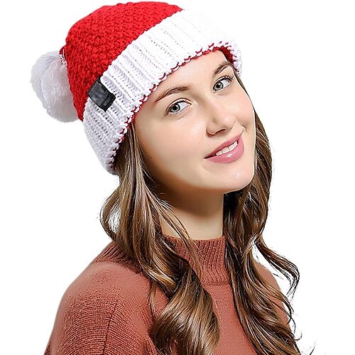 

Santa Claus Knitted Woolen Hat Halloween Creative Gift Woolen Hat Men And Women for Christmas Party