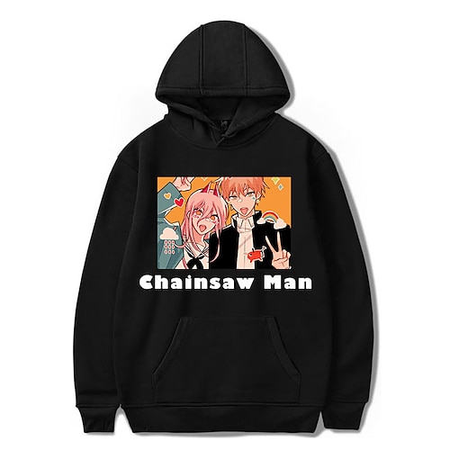 

Inspired by Chainsaw Man Power Denji Hoodie Cartoon Manga Anime Front Pocket Graphic Hoodie For Men's Women's Unisex Adults' Hot Stamping 100% Polyester