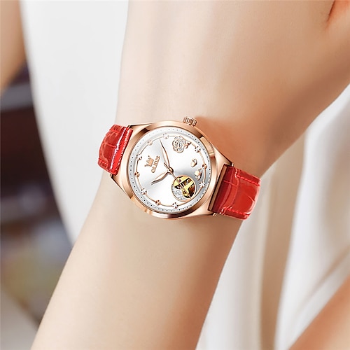 

The New Olevs Brand Watch Glow-In-The-Dark Female Niche Ins Wind Tiktok Boom Waterproof Mechanical Ladies Watch