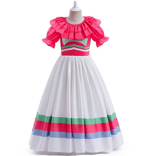 

Toddler Girls' Dress Solid Color Party Dress Midi Dress Performance Sleeveless Fashion Dress 3-7 Years Fall Pink / Spring