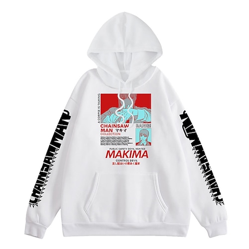 

Inspired by Chainsaw Man Makima Hoodie Cartoon Manga Anime Front Pocket Graphic Hoodie For Men's Women's Unisex Adults' Hot Stamping 100% Polyester