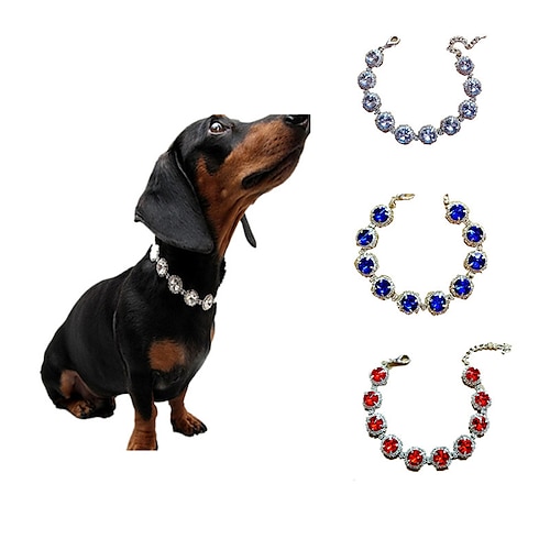 

2 Pcs Necklace for Small Dog Pet Jewelry Dog Necklace Faux Pearl Dog Collar Beaded Dog Collar for Cat Puppy Kitten Chihuahua Yorkie Girl Costume Outfits Accessories