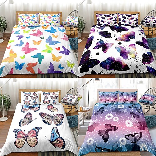 

Colorful Tie Dye Duvet Cover Set Boho Hippie Bedding Set Rainbow Tie Dyed Comforter Cover Queen 3 Pieces for Kids Teens Adults 1