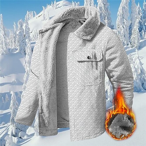 

Men's Coat Warm Sports & Outdoor Zipper Graphic 3D Printed Graphic Turndown Sports Jacket Outerwear Long Sleeve Pocket Fall & Winter