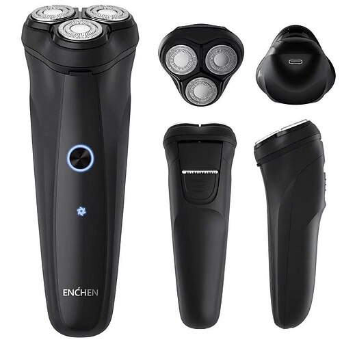 

Warrior Electric Shaver for Men Rechargeable Cordless Rotary Electric Razor Pop-up Beard Trimmer Face Shaving Machine