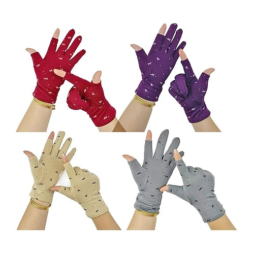 

Women's Fingerless Gloves Warm Winter Gloves Outdoor Daily Holiday Solid / Plain Color Polyester Simple Casual Classic Warm 1 Pair