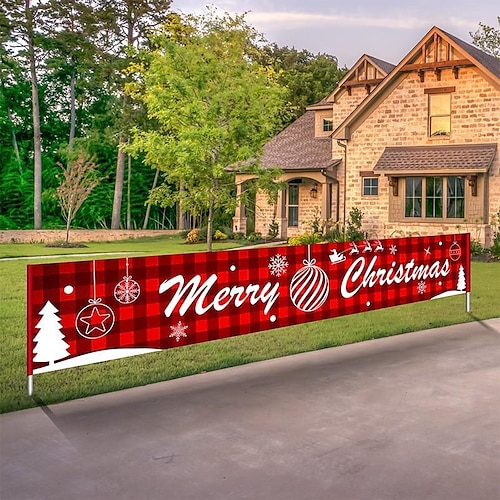 

Christmas Ornament Alphabet Banner Decoration Holiday Party Atmosphere Arrangement Pull Flag Birthday Flag Hanging Decoration