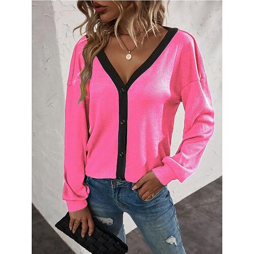 

2022 autumn and winter new ebay european and american independent station women's tops waffle long-sleeved cardigan t-shirts