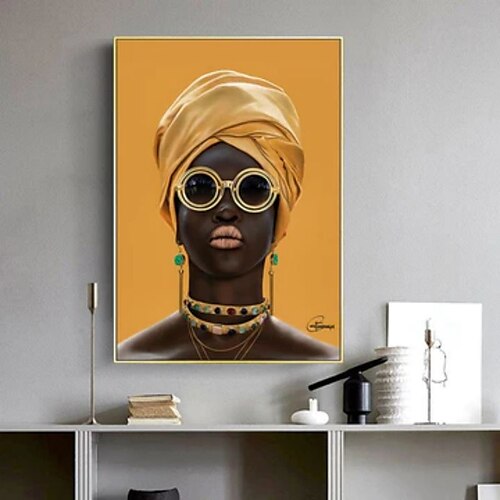 

Impressões de pessoas mulheres africanas lona de arte de parede imagem moderna decoração para casa pendurar na parede presente em tela enrolada sem moldura não esticada