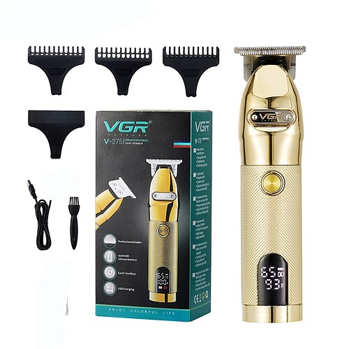 

New Style Electric Hair Clipper High Power Shaver LCD Rechargeable Metal Clipper Electric Hair Clipper