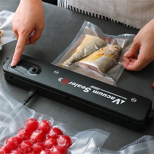 

2022 New Sealer Food Fresh Food Saver Vacuum Sealing Machine Automatic Kitchen Household Home Machine