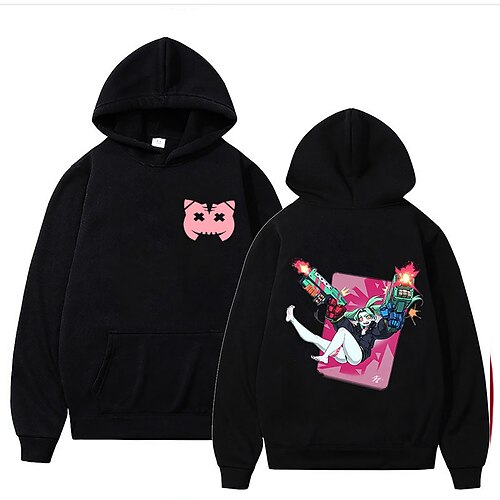 

Inspired by Punk Gothic Cosplay Hoodie Cartoon Manga Print Front Pocket Graphic Hoodie For Men's Women's Unisex Adults' Hot Stamping 100% Polyester Casual Daily