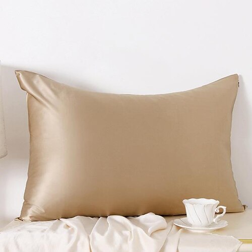 

100% Satin Pillowcase with Zipper or Envelope Closure, Soft Silk Pillowcase for Hair & Skin, Cooling Pillow case, Satin Pillow Case Cover, Vegan Silk Satin Pillowcase Standard Queen King Size