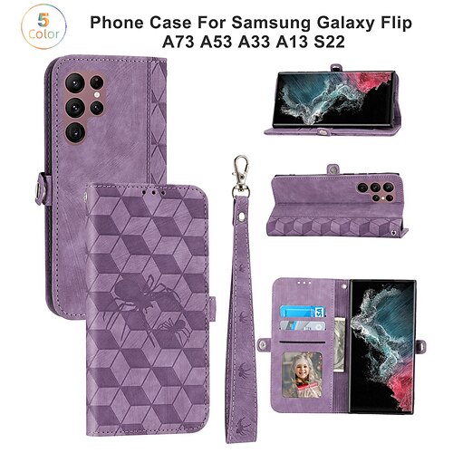 

Phone Case For Samsung Galaxy Flip A73 A53 A33 A13 S22 S22 Plus S22 Ultra S21 Ultra Plus A72 A52 A42 Galaxy A22 5G Galaxy A22 4G Magnetic Full Body Protective Four Corners Drop Resistance Solid
