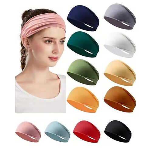 

Women's Headband Sports Sweat-wicking Yoga Fitness Gym Workout Stretchy Breathable Quick Dry Portable Durable Chinlon Spandex Lycra