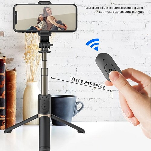 

Portable 28 Inch Aluminum Alloy Selfie Stick Phone Tripod with Wireless Remote Shutter Compatible with iPhone 14 13 12 11 pro Xs Max Xr X 8 7 6 Plus, Android Samsung Smartphone