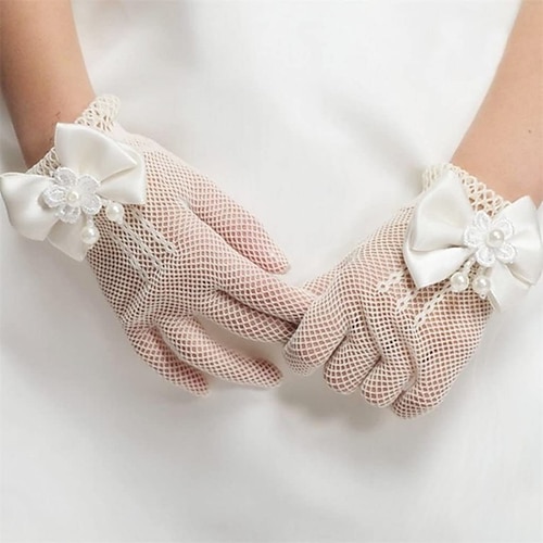 

A rete Al polso Guanti Elegante / Perle finte Con Perle false / Fiocco (fiocchi) Guanti da sposa / eleganti