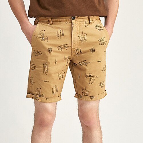 

Men's Shorts Chino Shorts Bermuda shorts Work Shorts Pocket Graphic Comfort Knee Length Casual Daily Holiday Streetwear Stylish ArmyGreen Khaki Micro-elastic