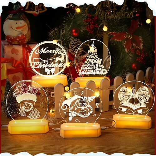 

Mode Switching Christmas New Year's AAA Batteries Powered USB 1PC