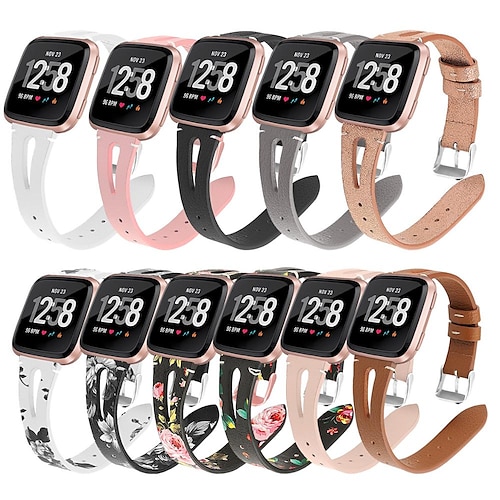 

Watch Band for Fitbit Versa / Fitbi Versa Lite / Fitbit Versa 2 Fitbit Classic Buckle / Business Band Genuine Leather Wrist Strap