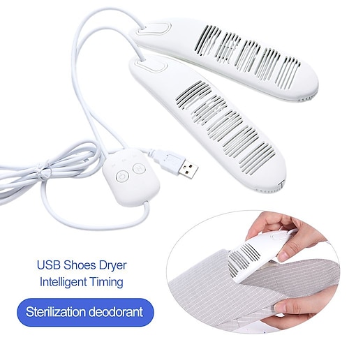 

Portable USB Shoes Dryer Heating Mats Foot Warmers Intelligent Timing Deodorant Dehumidifying Device Suitable for Different Shoes