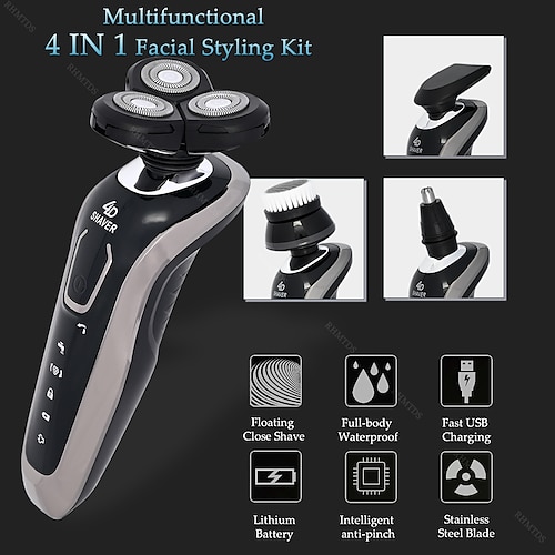 

High Quality Electric Shaver Waterproof Fast Charging Men's Shaver Rechargeable Electric Razor Beard Trimmer Shaving Machine