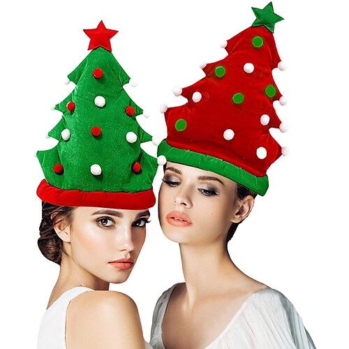 

cappello di Babbo Natale in peluche, cappello di Natale, cappello da festa di Natale cappelli di Natale pelliccia extra addensata, cappello da Babbo Natale adulto per festa da uomo da donna