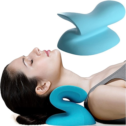 

S-Shaped Neck Pillow Single Cervical Vertebra Pillow Bed Sleep Memory Foam Pillow Massage Artifact Neck Pillow Relieve Acupressure Pain