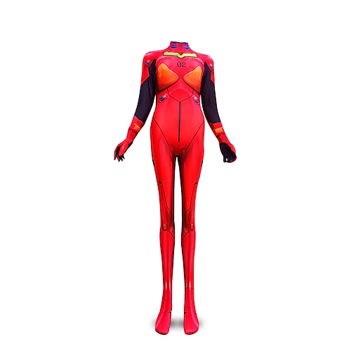 

Zentai Suits Asuka Langley Soryu EVA Kid's Adults' Cosplay Costumes Leotards Men's Women's Graphic Halloween Carnival Masquerade / Leotard / Onesie