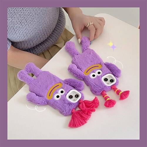 

Phone Case For Apple Back Cover iPhone 14 Pro Max 14 Plus 13 12 11 Pro Max Mini SE Full Body Protective Dustproof Fidget Toys Cartoon Plush Plush PC