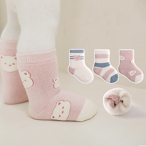 

Children's Warm Sock Girls Solid Socks Three pairs on sale