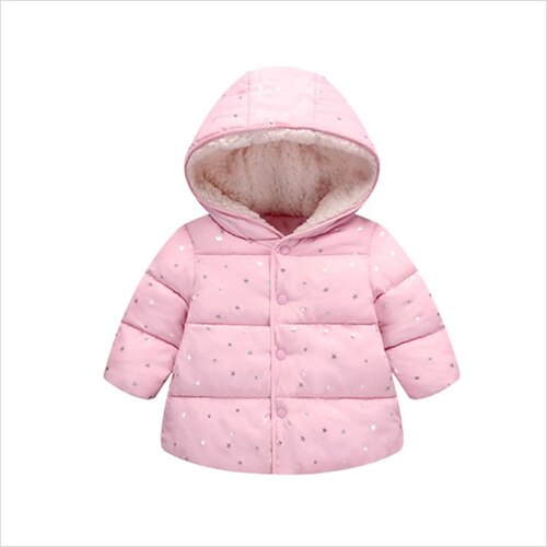 

Toddler Girls' Hoodie Jacket Graphic Fashion School Coat Outerwear 3-7 Years Winter Pink Dark Blue Gray