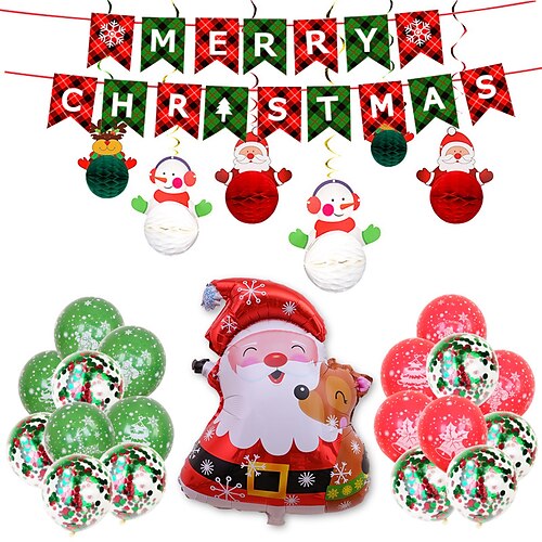 

Christmas Balloon Christmas Aluminum Film Balloon Christmas Gift Christmas Set Balloon Decorative Gift Balloon