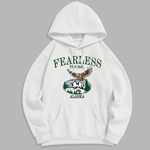 

Men's Hoodie Light Khaki. White Hooded Graphic Letter Print Sports Outdoor Sports Streetwear Hot Stamping Basic Streetwear Casual Winter Fall Clothing Apparel Hoodies Sweatshirts