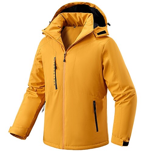 

Men's Ski Jacket Padded Hiking jacket Waterproof Hiking Jacket Outdoor Thermal Warm Waterproof Windproof Breathable Outerwear Windbreaker Trench Coat Fishing Climbing Camping / Hiking / Caving Men's