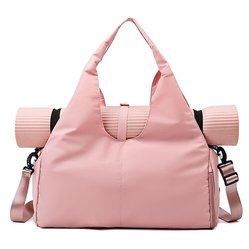 

Women's Canvas Bag Shoulder Bag Diaper Bag Tote Oxford Cloth Zipper Solid Color Outdoor Daily Light Purple Black Blue Pink