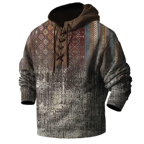 

Hombre Sudadera Con Capucha Pull-over Verde Trébol Azul Piscina Morado Verde Claro Rojo Con Capucha Estampados Acordonado Estampado Casual Diario Deportes Impresión 3D Básico Boho Ropa de calle