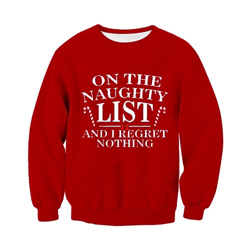 

Kids Boys Christmas Sweatshirt Pullover Letter Long Sleeve Crewneck Children Top Casual Sweatshirt Fashion Daily Black Yellow Dark Green Winter 7-13 Years