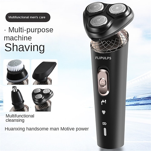 

4 in 1 Electric Shaver For Men Multi-Function Electric Shaver Razor USB Car Rechargeable Whole Body Washable Shavers