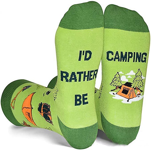 

I'd Rather Be - Funny Socks Novelty Gifts For Men, Women and Teens Football Fishing Reading Golfing Camping Baseball Racing Socks, Gifts for Weightlifters Hunting Game Golf Cycling Lover