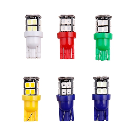 

2pcs T10 W5W 194 501 Led Canbus No Error Car Interior Light T10 20SMD 2835 Chips Pure White Instrument Lights Bulb Lamp 12V