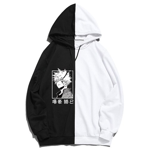 

Inspired by My Hero Academia Bakugou Katsuki Hoodie Cartoon Manga Anime Graphic Hoodie For Men's Women's Unisex Adults' Hot Stamping 100% Polyester Street Daily