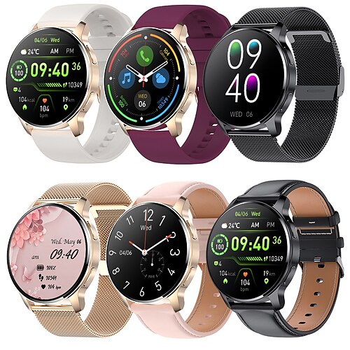 

i50 Montre intelligente 1.32 pouce Smartwatch Montre Connectée Bluetooth Podomètre Rappel d'Appel Moniteur de Sommeil Compatible avec Android iOS Femme Mode Mains-Libres Rappel de Message Cadran