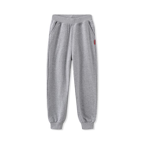 

Kids Boys Pants Trousers Pocket Solid Color Keep Warm Soft Comfort Pants School Fashion Daily Black Navy Blue Gray Mid Waist