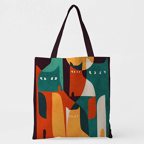 

Unisex Tote 3D Print Oxford Cloth Print 3D Daily Going out Earth Yellow Blue Yellow Light Green