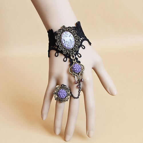 

Ring Bracelet / Slave bracelet Accessories Retro Vintage Punk & Gothic Alloy For Goth Girl Cosplay Halloween Carnival Masquerade Women's Costume Jewelry Fashion Jewelry