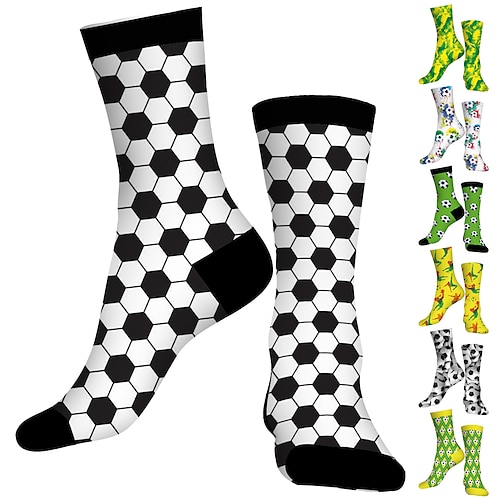 

Socks Compression Socks Cycling Socks Athletic Socks Funny Socks Novelty Socks Men's Women's Bike / Cycling Breathable Anatomic Design Wearable 1 Pair Graphic Cotton Black Green Yellow S M L